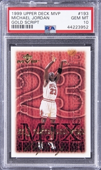 1999-00 Upper Deck MVP Gold Script #193 Michael Jordan - PSA GEM MT 10